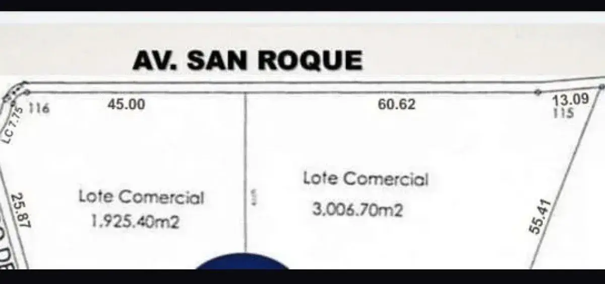 Terreno comercial en Renta en San Roque