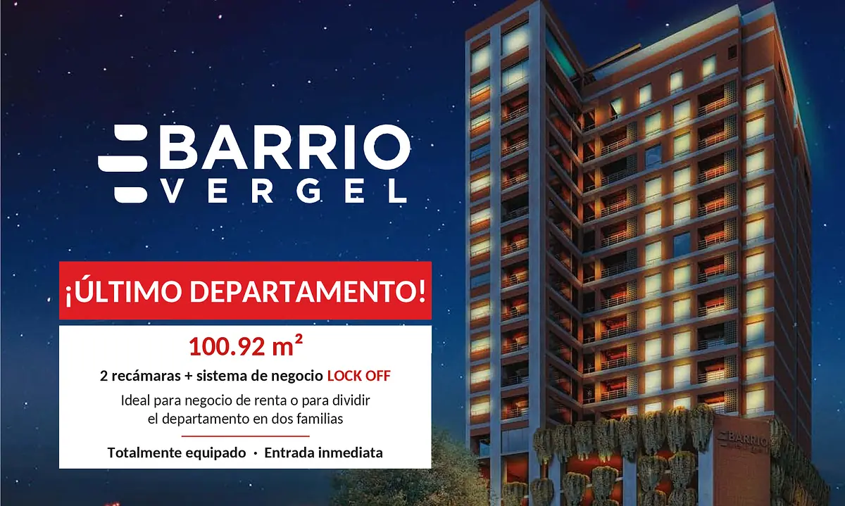 Departamento Barrio Vergel en VENTA 100.99m2 con Lock off